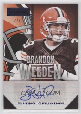 2013 Panini Playbook - Signatures - Blue #20 - Brandon Weeden /25