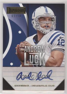 2013 Panini Playbook - Signatures - Gold #34 - Andrew Luck /10
