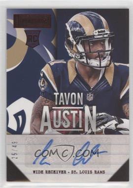 2013 Panini Playbook - Signatures - Red #189 - Tavon Austin /49