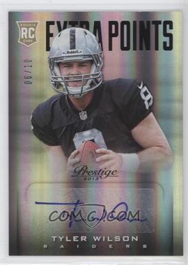 2013 Panini Prestige - [Base] - Extra Points Black Signatures #296 - Rookie - Tyler Wilson /10