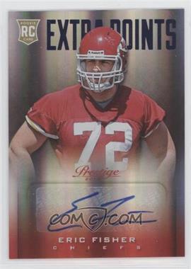 2013 Panini Prestige - [Base] - Extra Points Blue Signatures #211 - Rookie - Eric Fisher