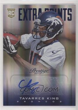 2013 Panini Prestige - [Base] - Extra Points Blue Signatures #289 - Rookie - Tavarres King