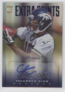 2013 Panini Prestige - [Base] - Extra Points Blue Signatures #289 - Rookie - Tavarres King