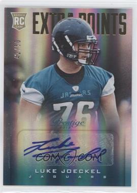 2013 Panini Prestige - [Base] - Extra Points Gold Signatures #257 - Rookie - Luke Joeckel /50