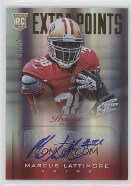 2013 Panini Prestige - [Base] - Extra Points Gold Signatures #260 - Rookie - Marcus Lattimore /50