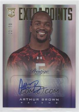 2013 Panini Prestige - [Base] - Extra Points Gold Signatures #297 - Rookie - Arthur Brown /50