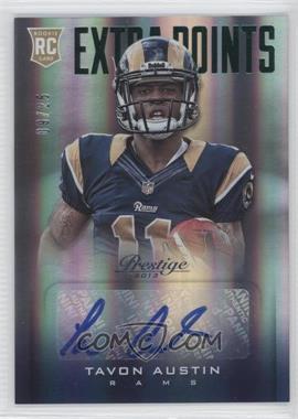 2013 Panini Prestige - [Base] - Extra Points Green Signatures #290 - Rookie - Tavon Austin /25