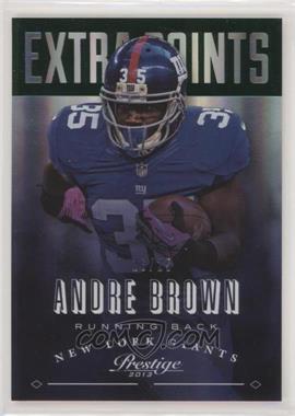 2013 Panini Prestige - [Base] - Extra Points Green #129 - Andre Brown /25