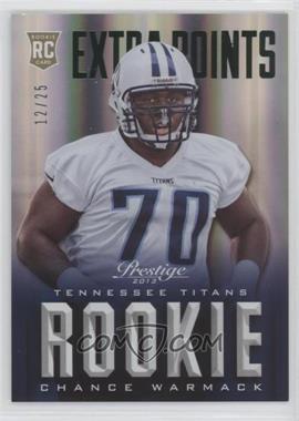 2013 Panini Prestige - [Base] - Extra Points Green #218 - Rookie - Chance Warmack /25