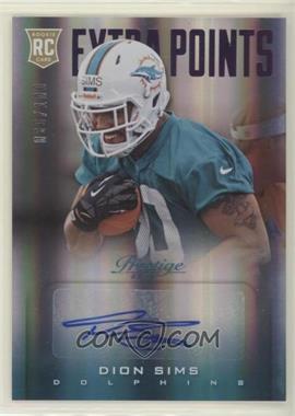 2013 Panini Prestige - [Base] - Extra Points Purple Signatures #229 - Rookie - Dion Sims /100