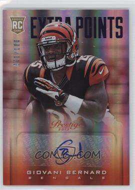 2013 Panini Prestige - [Base] - Extra Points Purple Signatures #235 - Rookie - Giovani Bernard /100