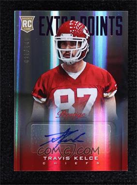 2013 Panini Prestige - [Base] - Extra Points Purple Signatures #293 - Rookie - Travis Kelce /100