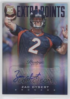 2013 Panini Prestige - [Base] - Extra Points Purple Signatures #299 - Rookie - Zac Dysert /100