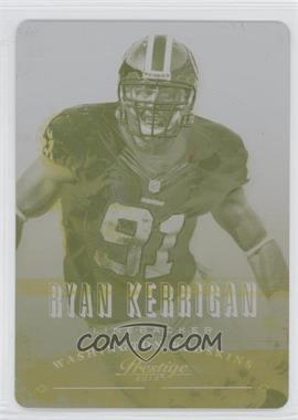 2013 Panini Prestige - [Base] - Printing Plate Yellow #200 - Ryan Kerrigan /1