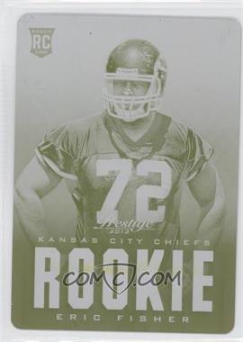 2013 Panini Prestige - [Base] - Printing Plate Yellow #211 - Rookie - Eric Fisher /1