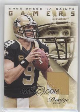 2013 Panini Prestige - Gamers Materials - Prime #32 - Drew Brees