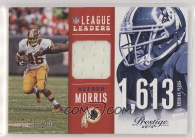 2013 Panini Prestige - League Leaders Materials #2 - Alfred Morris /299