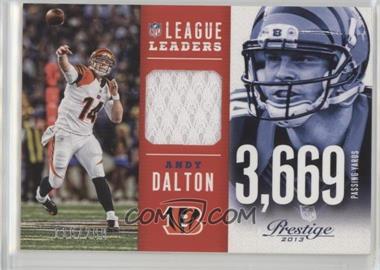 2013 Panini Prestige - League Leaders Materials #9 - Andy Dalton /299