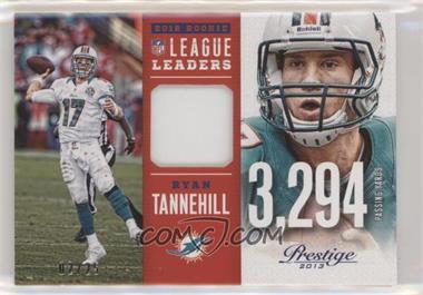 2013 Panini Prestige - League Leaders Rookie Materials - Prime #3 - Ryan Tannehill /25