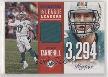 2013 Panini Prestige - League Leaders Rookie Materials #3 - Ryan Tannehill /299