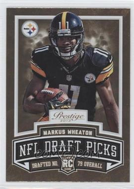 2013 Panini Prestige - NFL Draft Picks - Gold #14 - Markus Wheaton