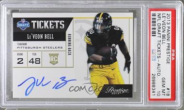 2013 Panini Prestige - NFL Draft Tickets - Signatures #18 - Le'Veon Bell [PSA 10 GEM MT]