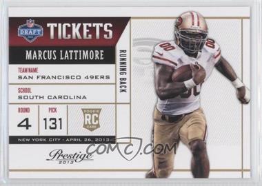 2013 Panini Prestige - NFL Draft Tickets #27 - Marcus Lattimore