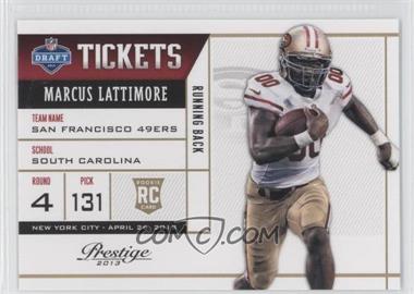2013 Panini Prestige - NFL Draft Tickets #27 - Marcus Lattimore