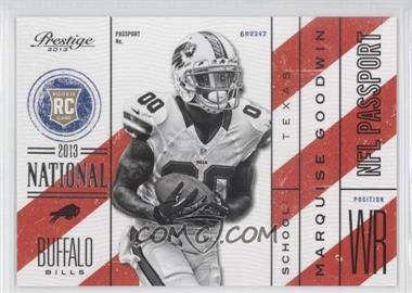 2013 Panini Prestige - NFL Passport - 2013 National #21 - Marquise Goodwin /5