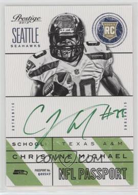 2013 Panini Prestige - NFL Passport - Signatures #20 - Christine Michael