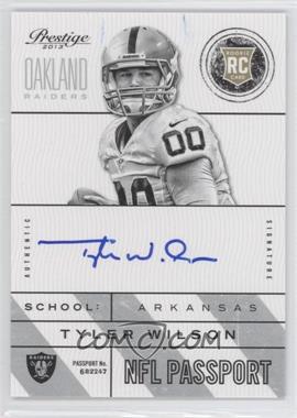 2013 Panini Prestige - NFL Passport - Signatures #23 - Tyler Wilson