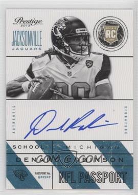 2013 Panini Prestige - NFL Passport - Signatures #33 - Denard Robinson