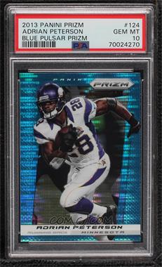 2013 Panini Prizm - [Base] - Light Blue Pulsar Prizm #124 - Adrian Peterson [PSA 10 GEM MT]