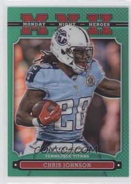 2013 Panini Prizm - Monday Night Heroes - Retail Green Prizm #24 - Chris Johnson