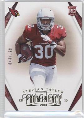 2013 Panini Prominence - [Base] - Gold #187 - Stepfan Taylor /199