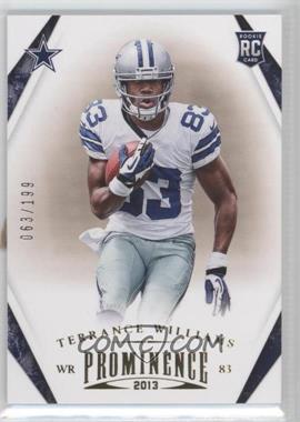 2013 Panini Prominence - [Base] - Gold #190 - Terrance Williams /199