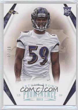 2013 Panini Prominence - [Base] - Platinum #108 - Arthur Brown /99