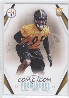 2013 Panini Prominence - [Base] - Platinum #139 - Jarvis Jones /99