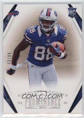 2013 Panini Prominence - [Base] - Platinum #166 - Marquise Goodwin /99