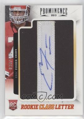 2013 Panini Prominence - [Base] - Rookie Class Letter Signatures #132 - Eric Fisher /102