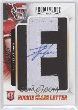 2013 Panini Prominence - [Base] - Rookie Class Letter Signatures #192 - Travis Kelce /200