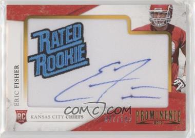 2013 Panini Prominence - [Base] - Rookie Embroidered Rated Rookie Patch Signatures #132 - Eric Fisher /102