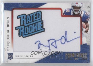 2013 Panini Prominence - [Base] - Rookie Embroidered Rated Rookie Patch Signatures #166 - Marquise Goodwin /105