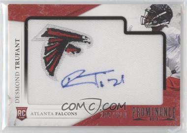 2013 Panini Prominence - [Base] - Rookie Embroidered Team Logo Patch Signatures #127 - Desmond Trufant /210
