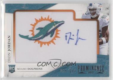 2013 Panini Prominence - [Base] - Rookie Embroidered Team Logo Patch Signatures #128 - Dion Jordan /204