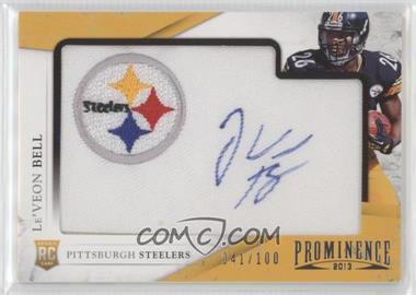 2013 Panini Prominence - [Base] - Rookie Embroidered Team Logo Patch Signatures #157 - Le'Veon Bell /100