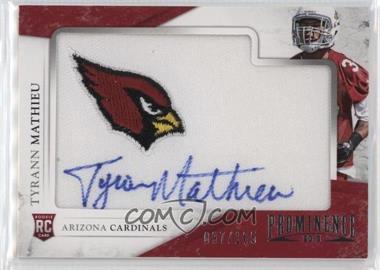 2013 Panini Prominence - [Base] - Rookie Embroidered Team Logo Patch Signatures #196 - Tyrann Mathieu /105