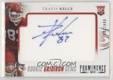 2013 Panini Prominence - [Base] - Rookie Gridiron Gems Signatures #192 - Travis Kelce /200