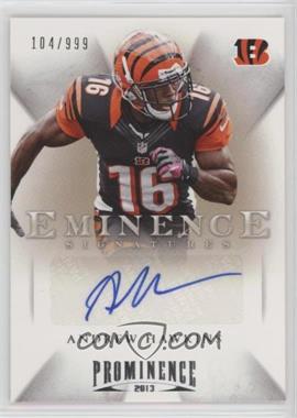 2013 Panini Prominence - Eminence Signatures #9 - Andrew Hawkins /999