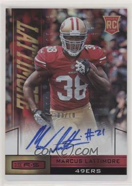 2013 Panini Rookies & Stars - [Base] - Longevity Parallel Black Rookie Signatures #161 - Marcus Lattimore /10